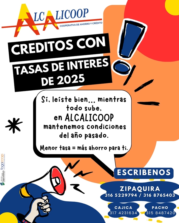 Créditos con tasas de interés de 2025