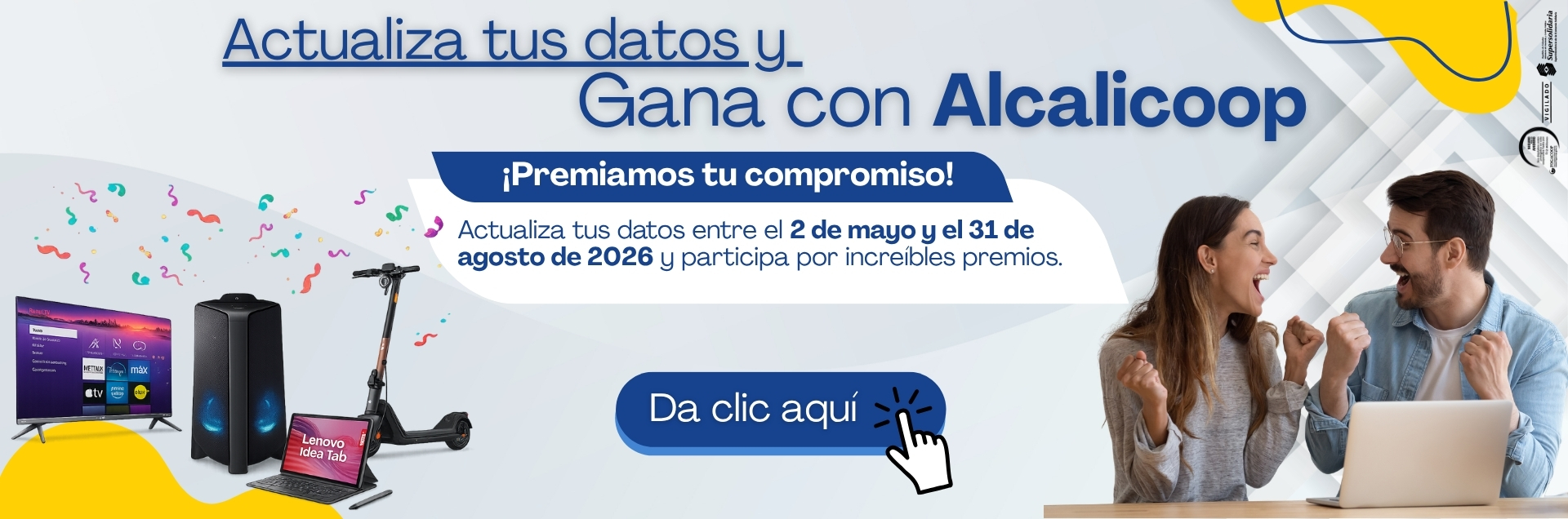 Banner Actualiza tus datos