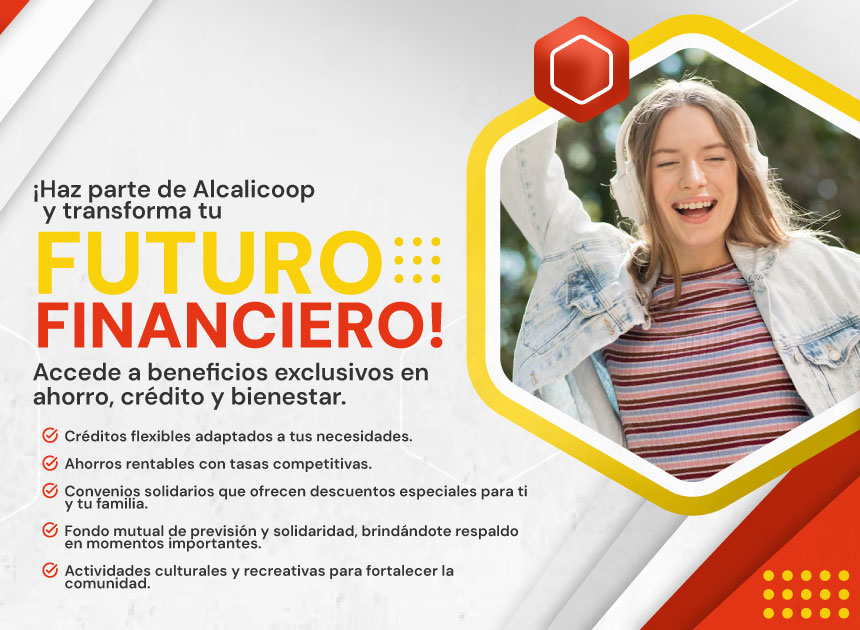 Banner Haz parte de Alcalicoop y transforma tu futuro financiero
